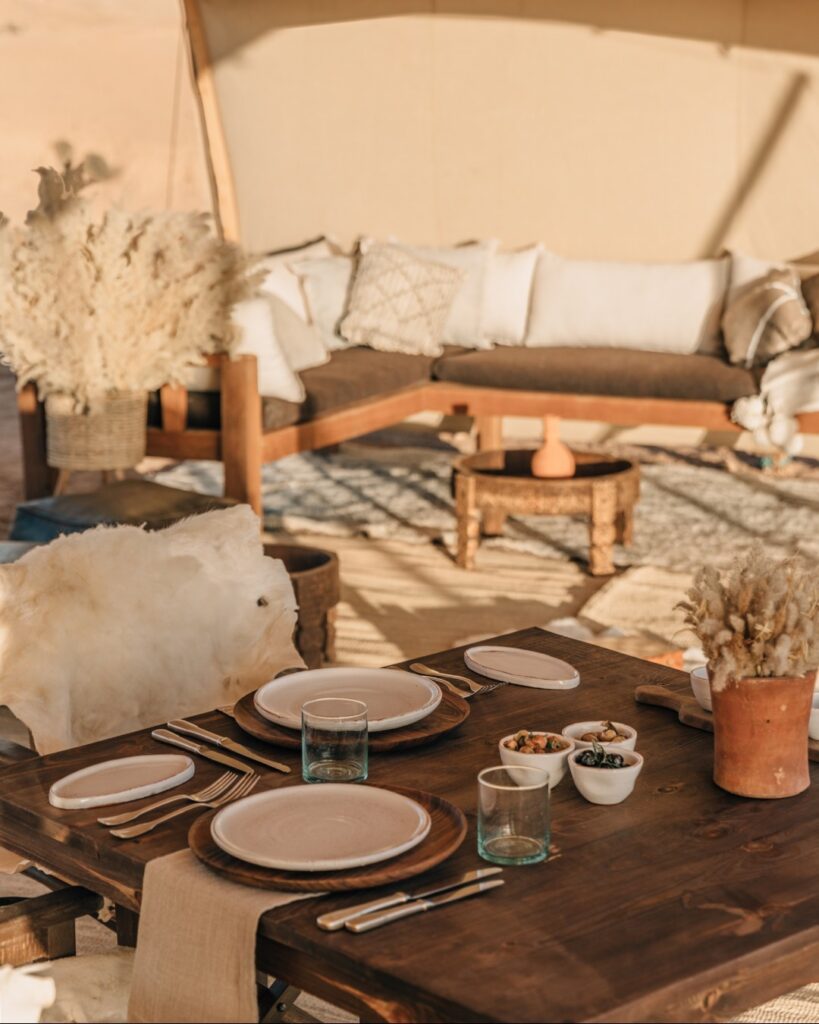 towering cliffs, Agafay Desert, Marrakech, Scenic view of golden sand dunes and barren landscape in Agafay Desert, Morocco.
